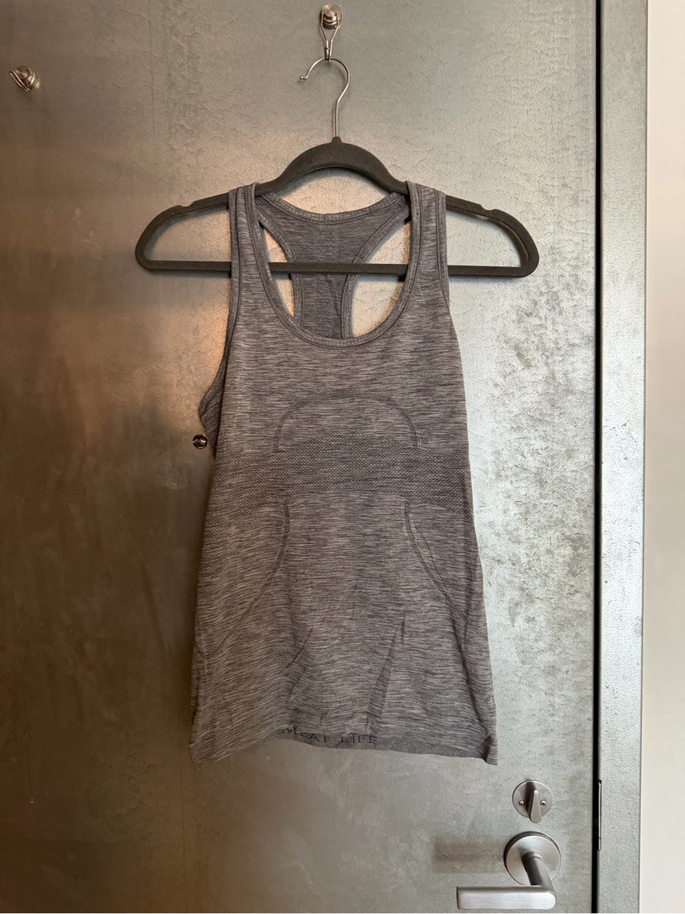 lululemon athletica Heather Gray Racerback Tank